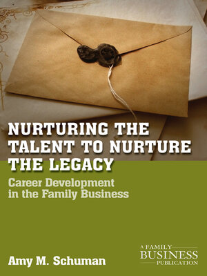 cover image of Nurturing the Talent to Nurture the Legacy